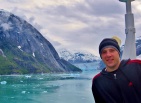 Yours truly in front of Dawes Glacier.